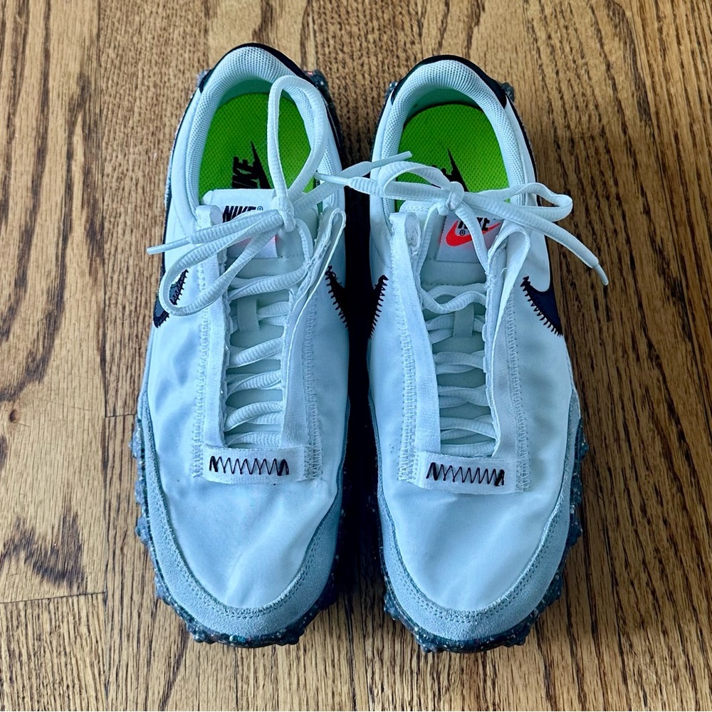 Nike Waffle Racer Crater Size 7.5 Women’s Summit White Black-Photon Dust Shoes
